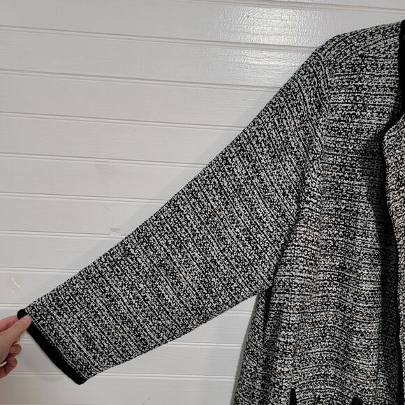 Talbots Black and White Tweed Jacket - Picture 3 of 10